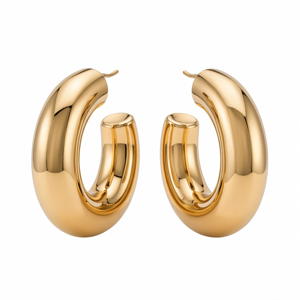 Gold Hoop Earrings