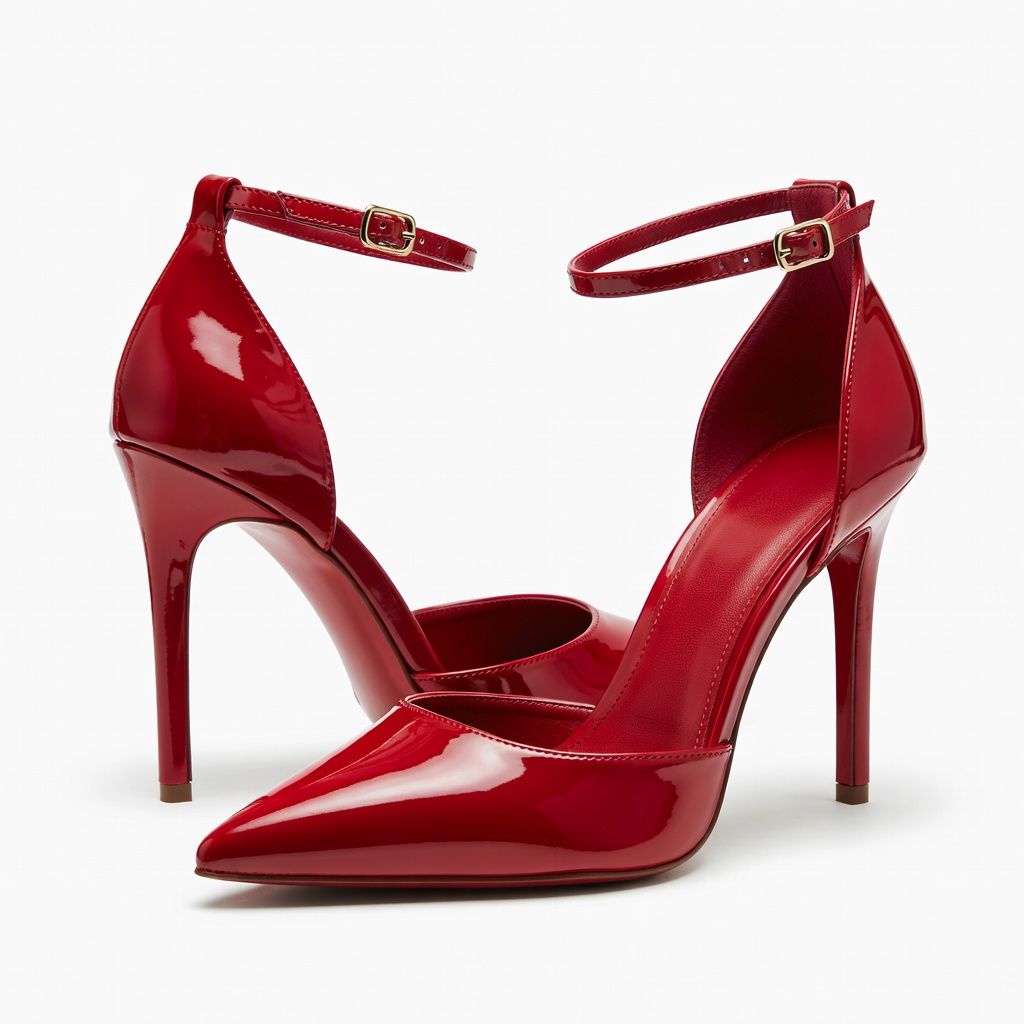 빨간 스틸레토 힐