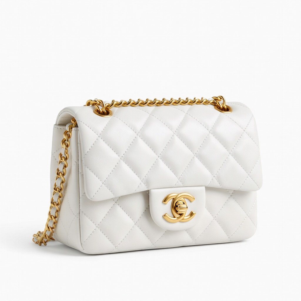 White Quilted Shoulder Bag