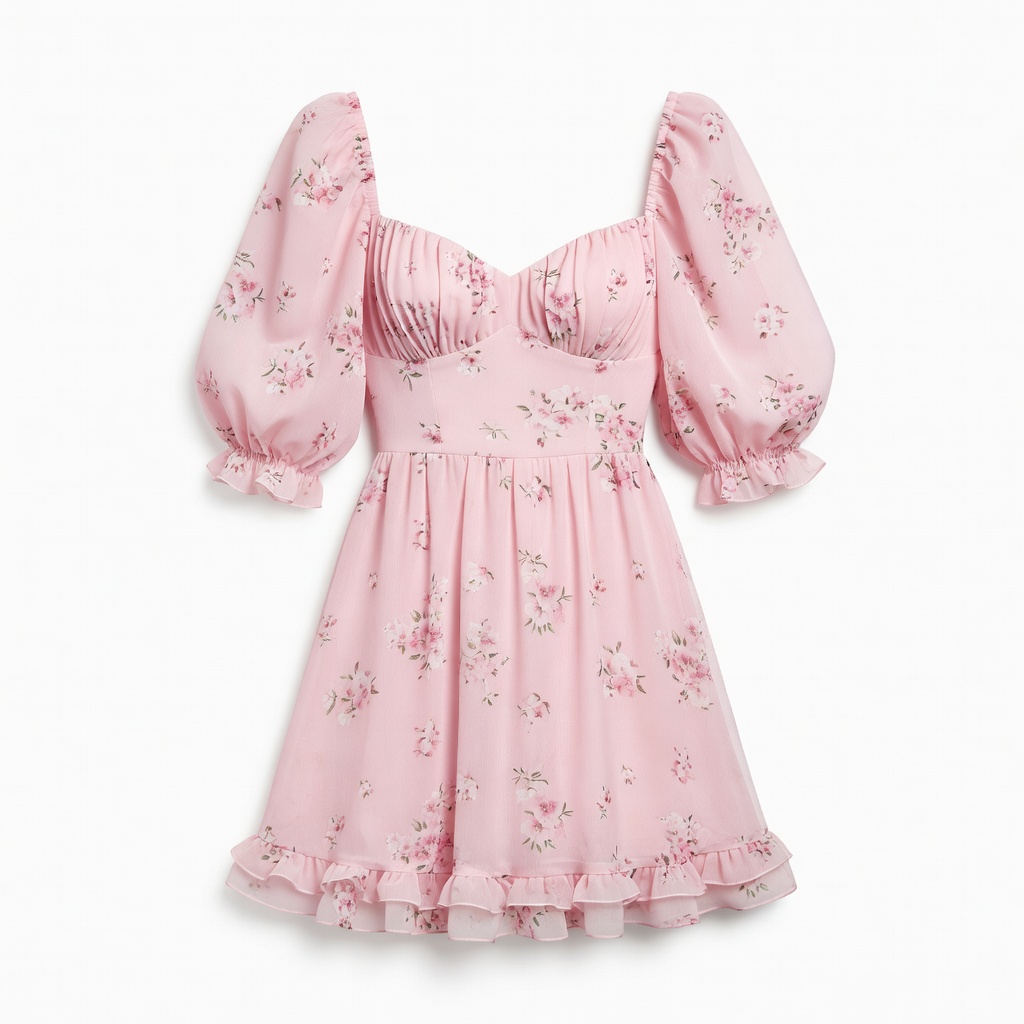 Pastel Floral Mini Dress