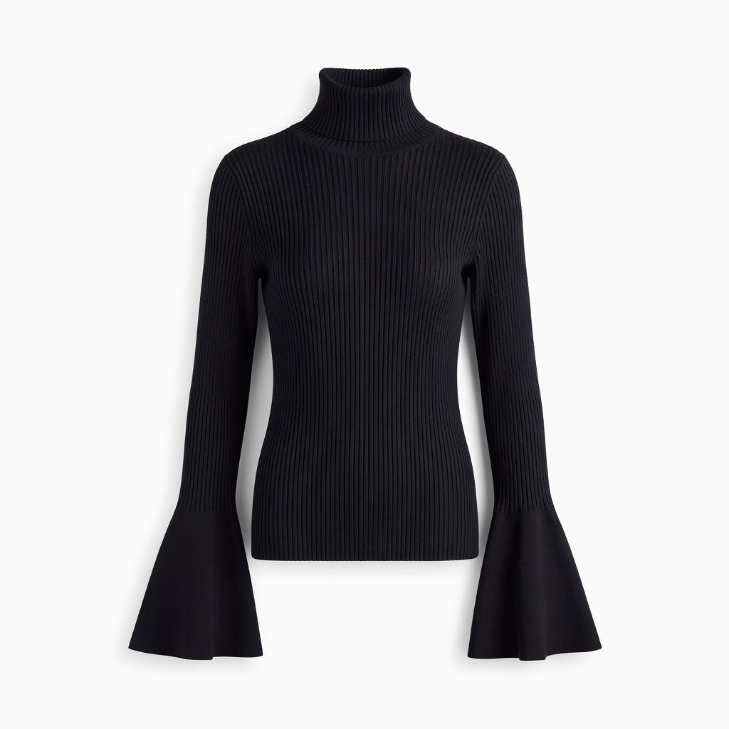 Ribbed Turtleneck Sweater