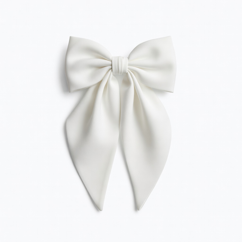 White Hair Bow