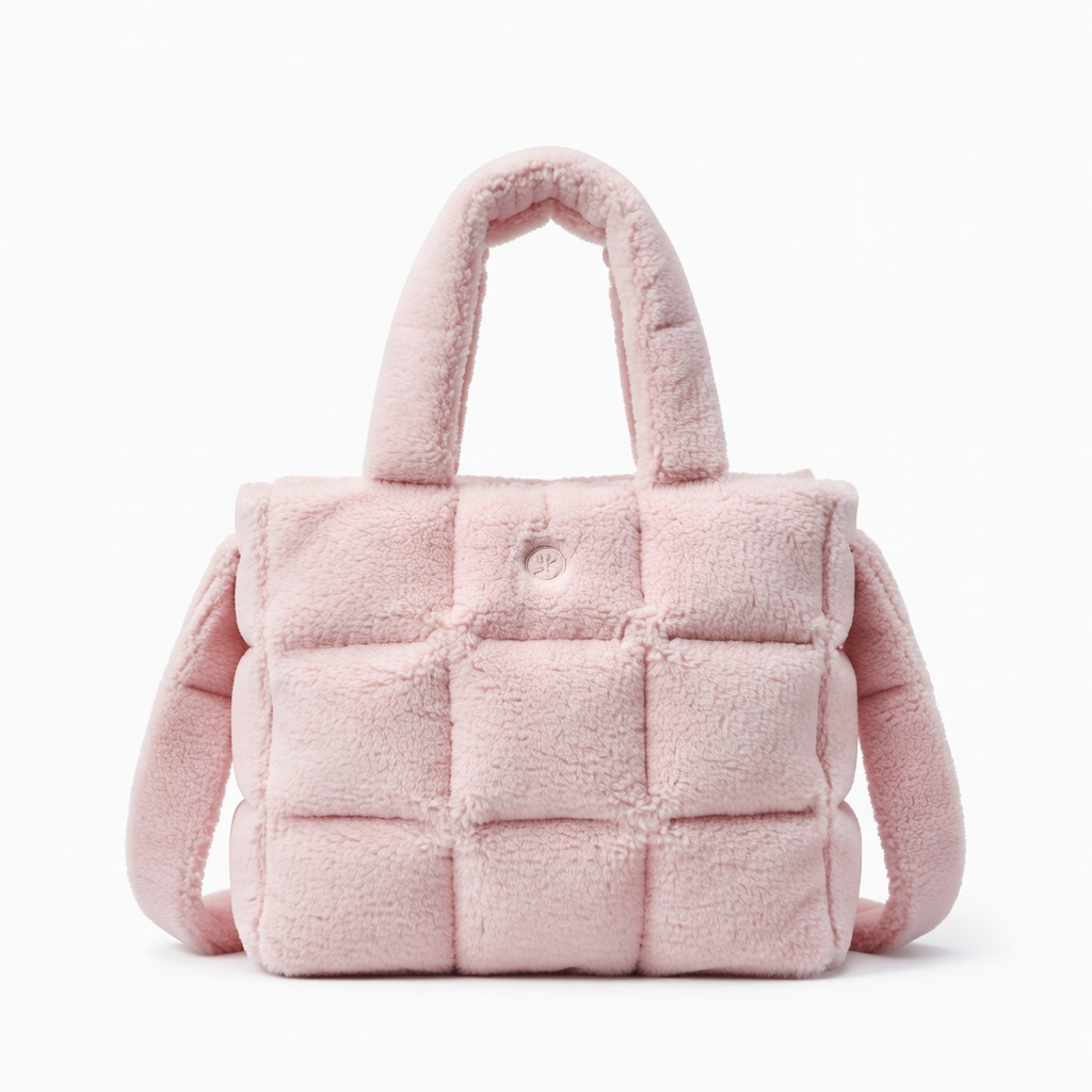 Pink Sherpa Tote Bag