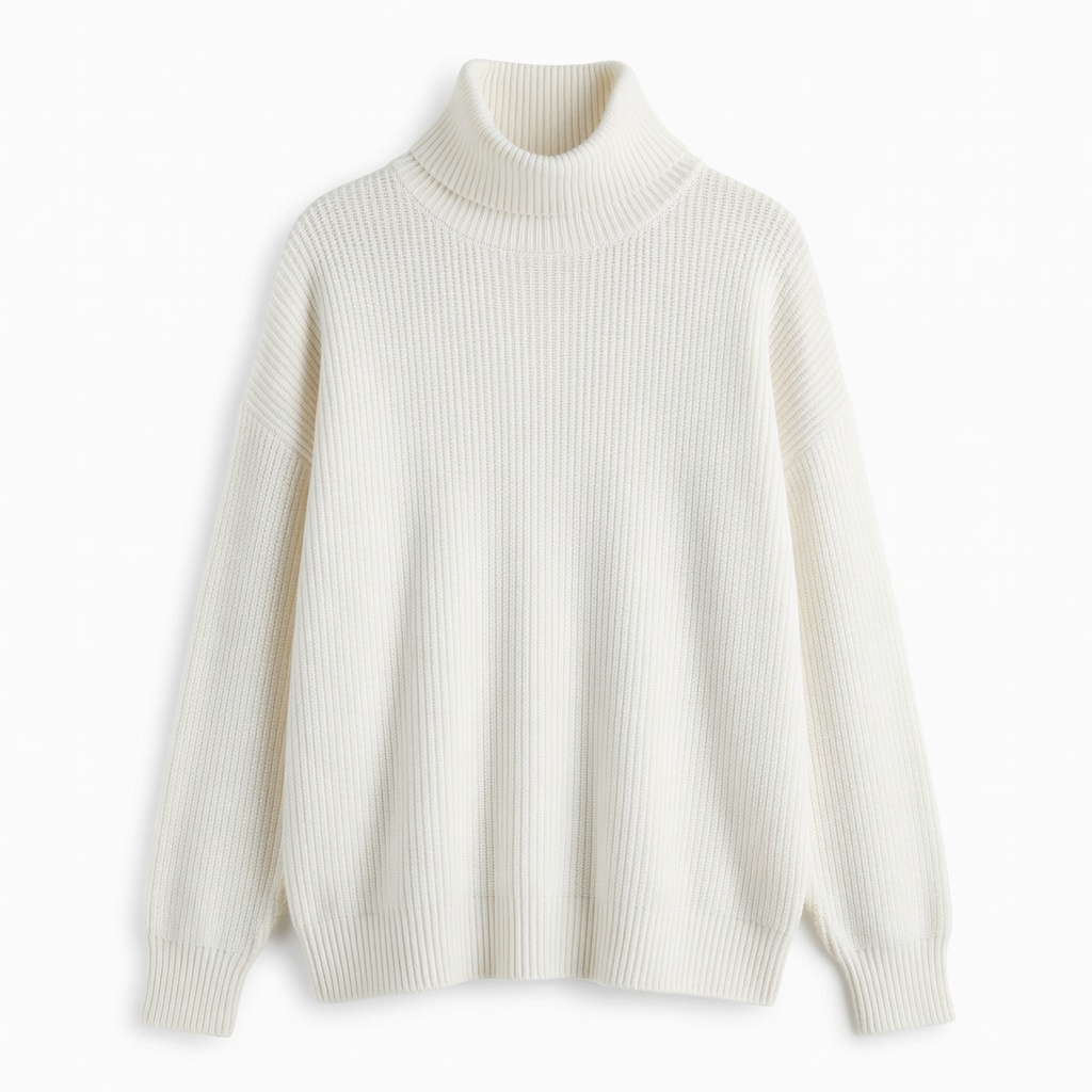 Ribbed Turtleneck Sweater