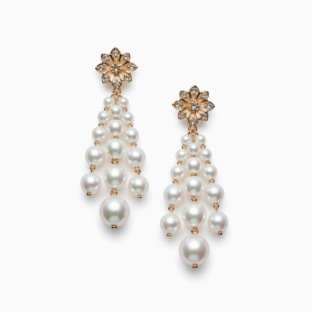 Boucles d'oreilles goutte de perle