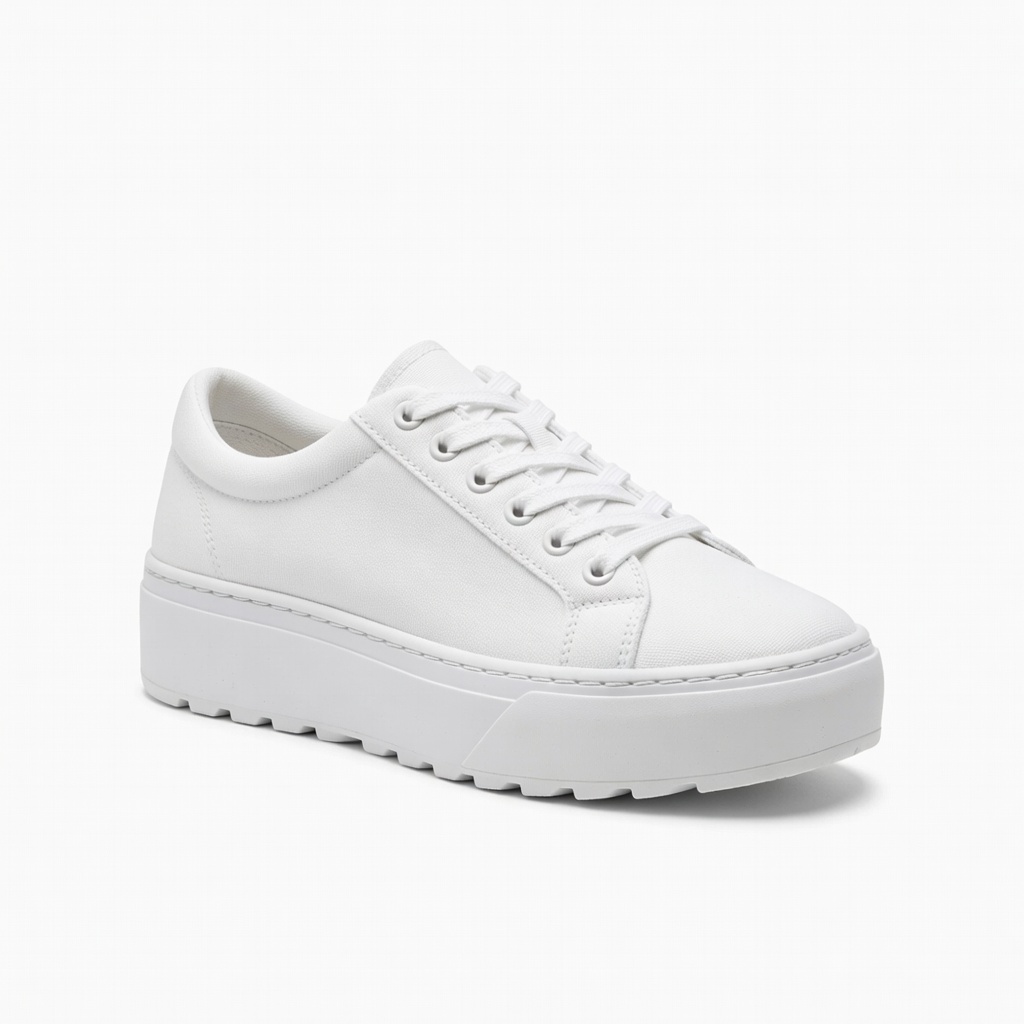 White Platform Sneakers