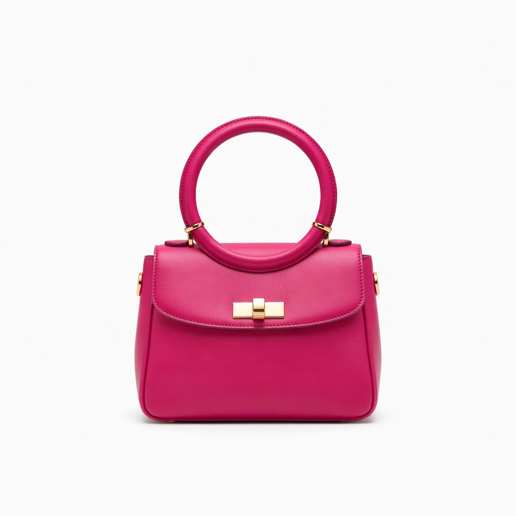 Pink Top Handle Bag