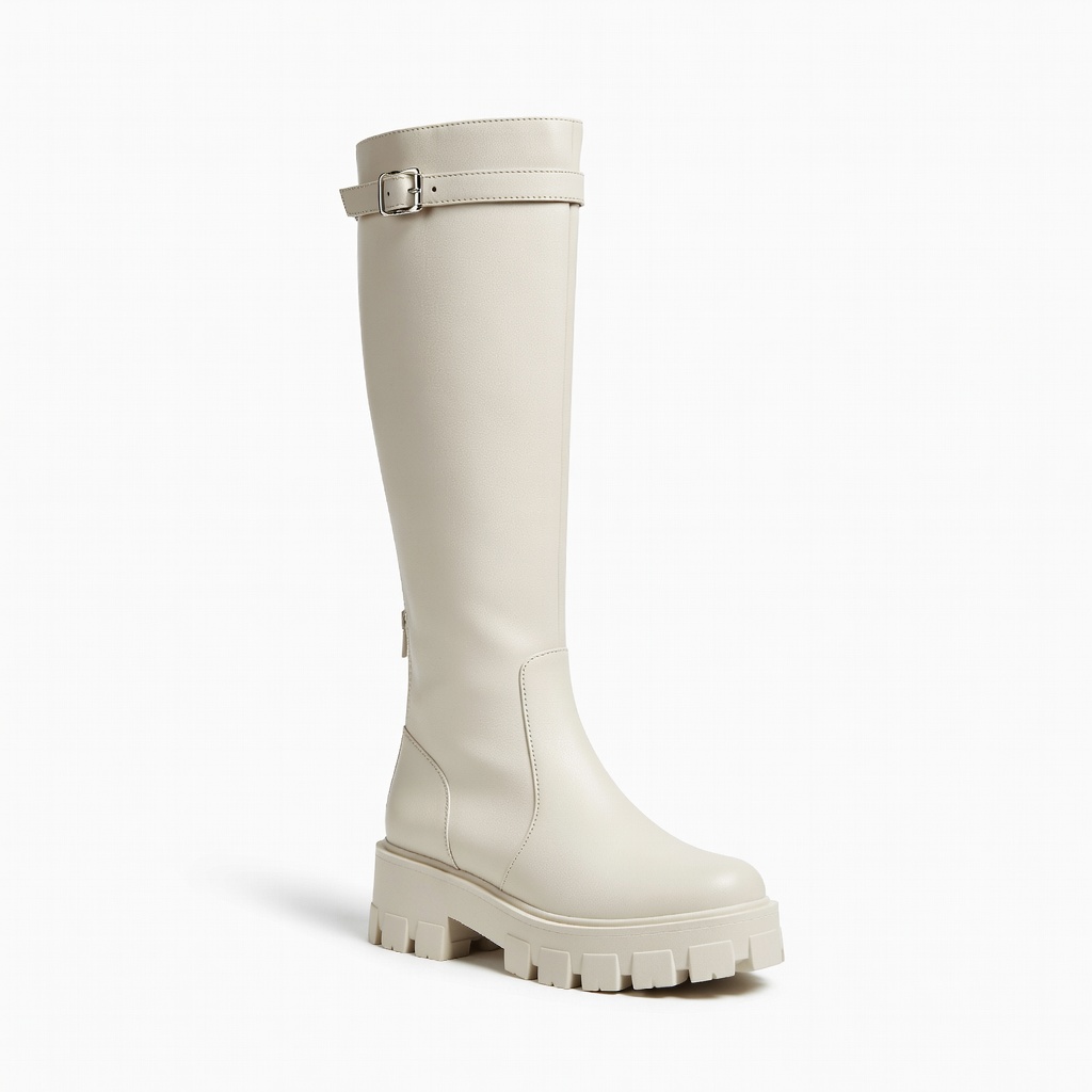 Botas chunky até o joelho
