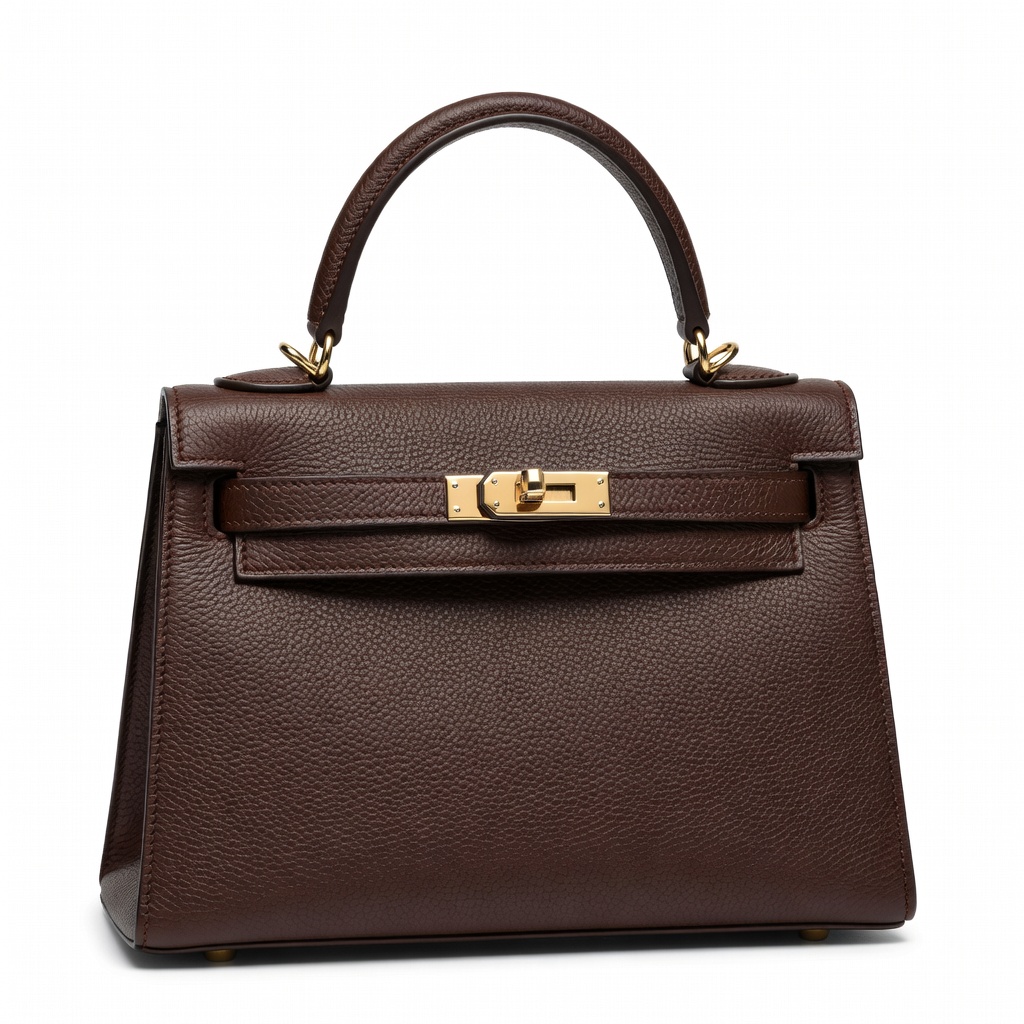 브라운 스트럭처드 핸드백