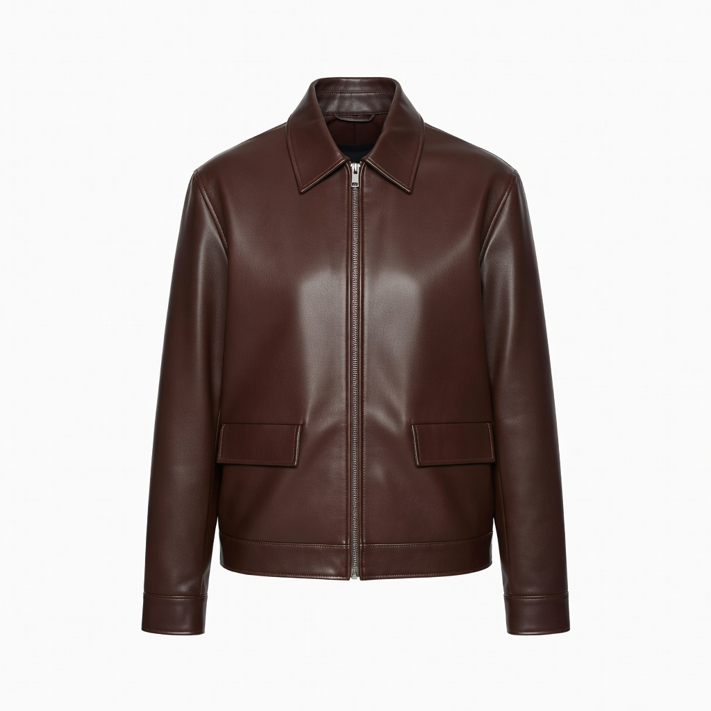 Cropped Leather Jacket