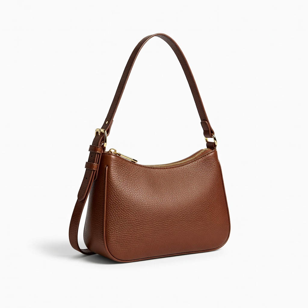 Sac à bandoulière en cuir marron