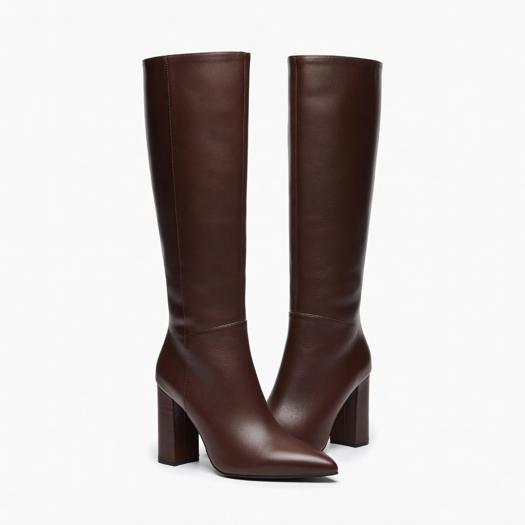 Knee-High Leather Boots