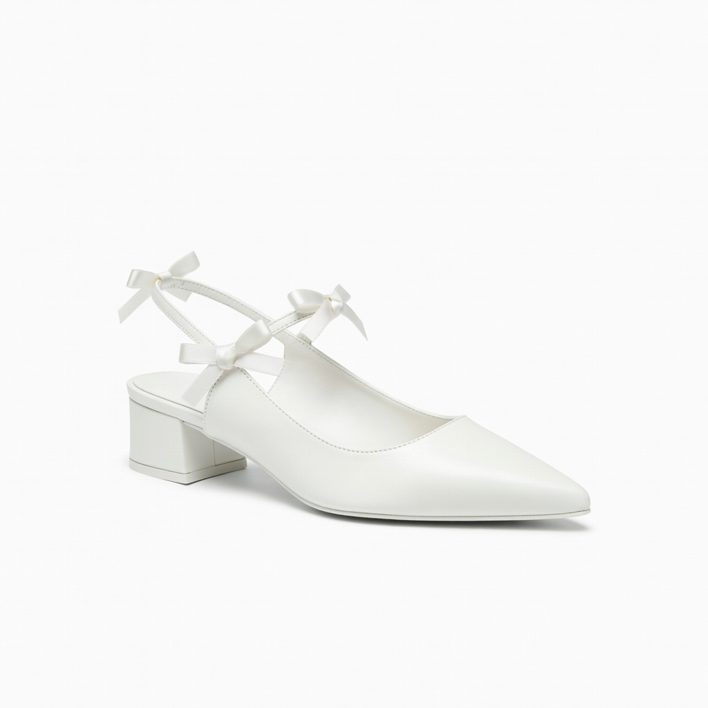 White Mary Jane Heels