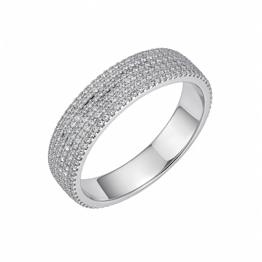 Silbernes Kristallmanschettenarmband