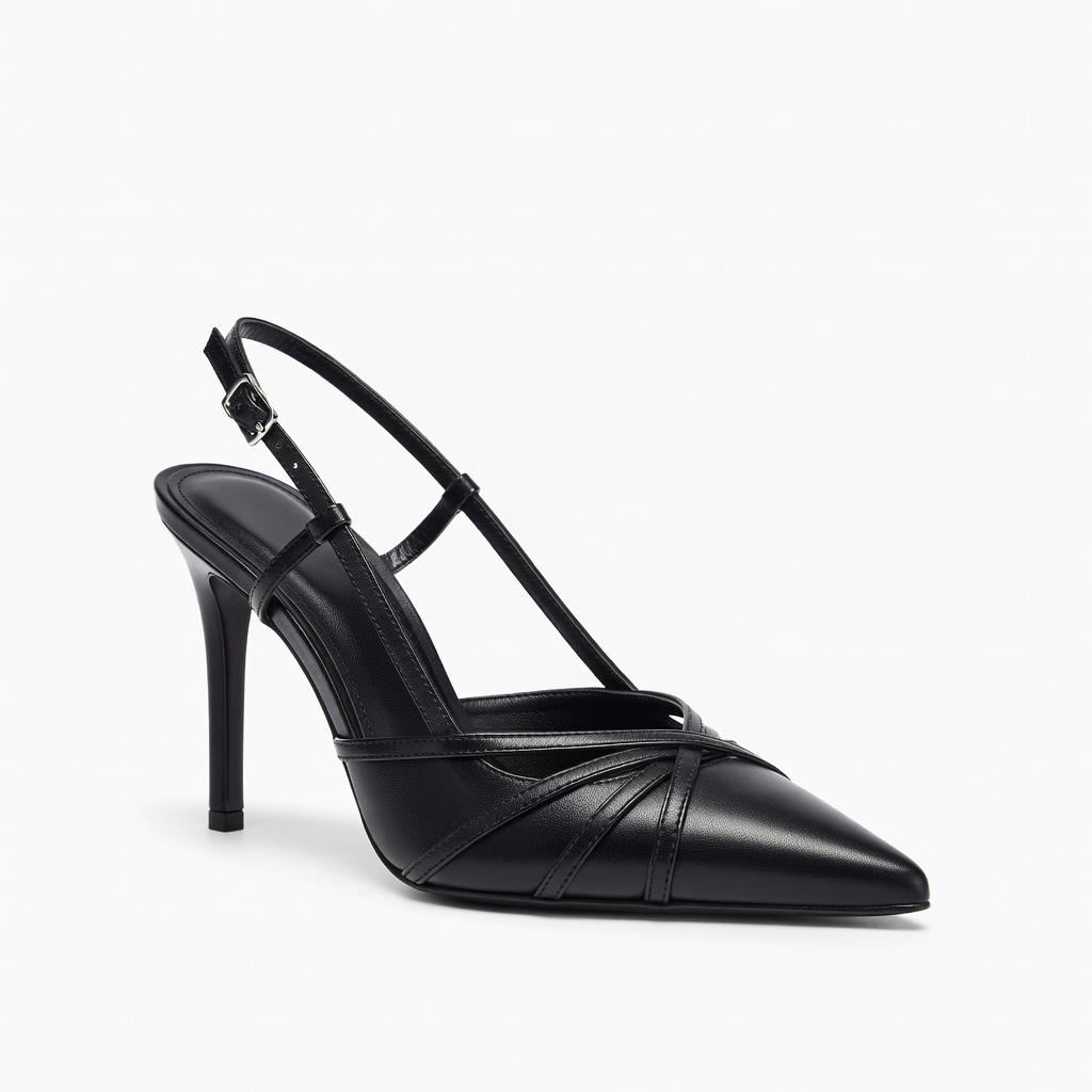 Black Slingback Heels