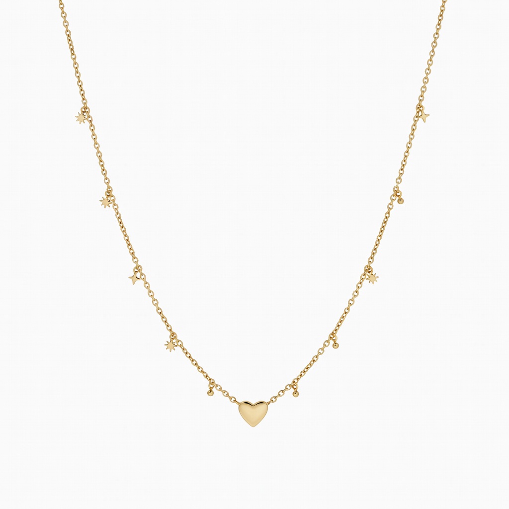 Goldene Herzkette