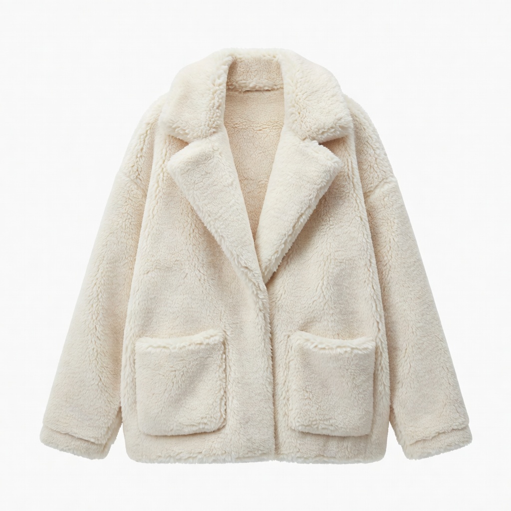 Cream Sherpa Jacket
