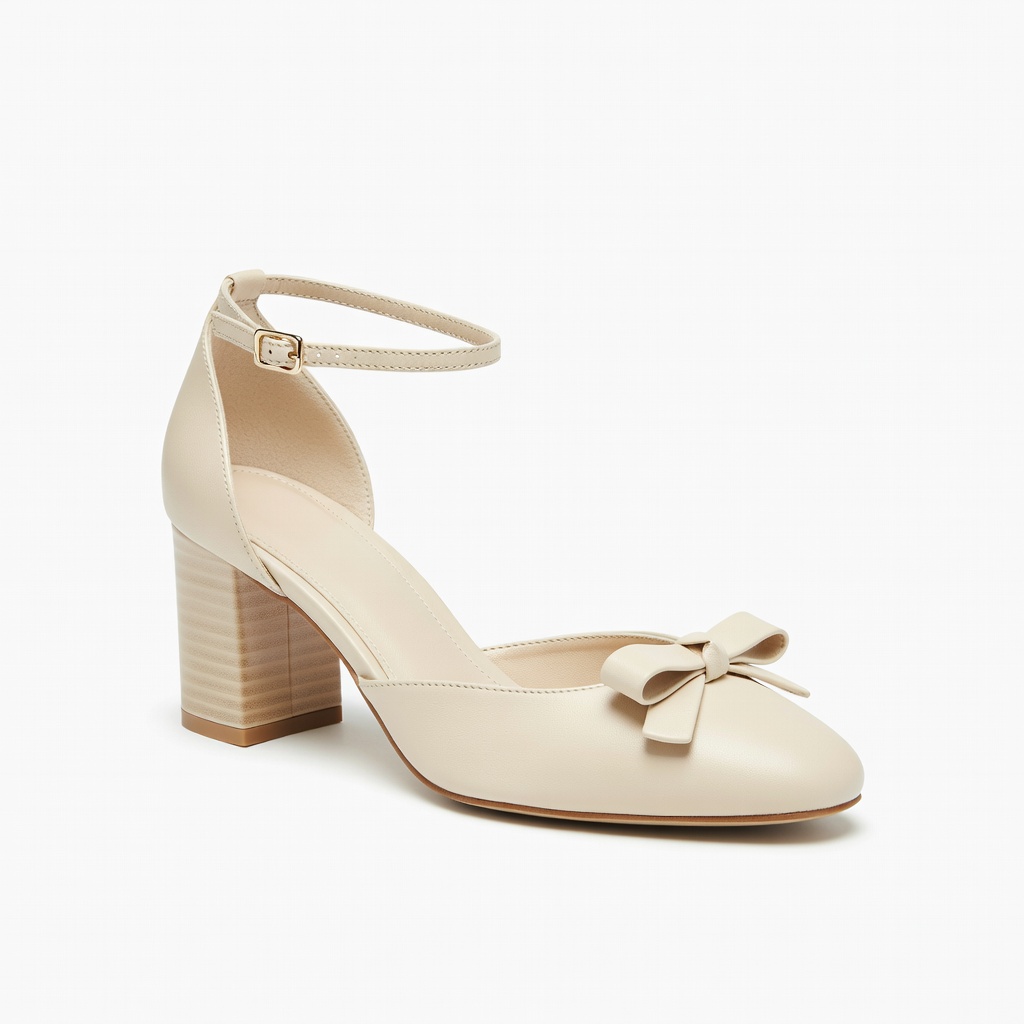 Talons crème à nœud