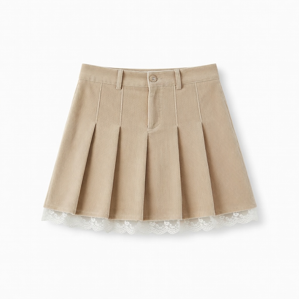 Saia mini plissada