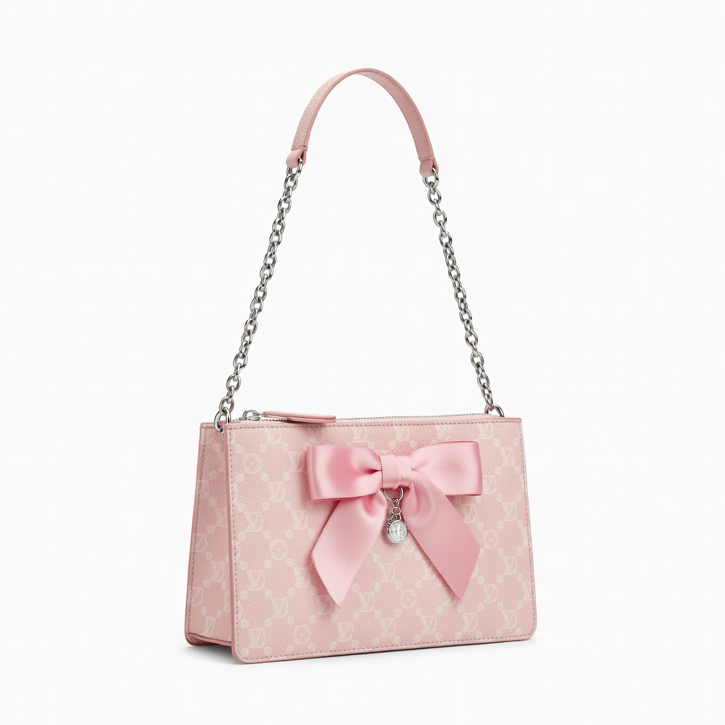 Pink Monogram Shoulder Bag