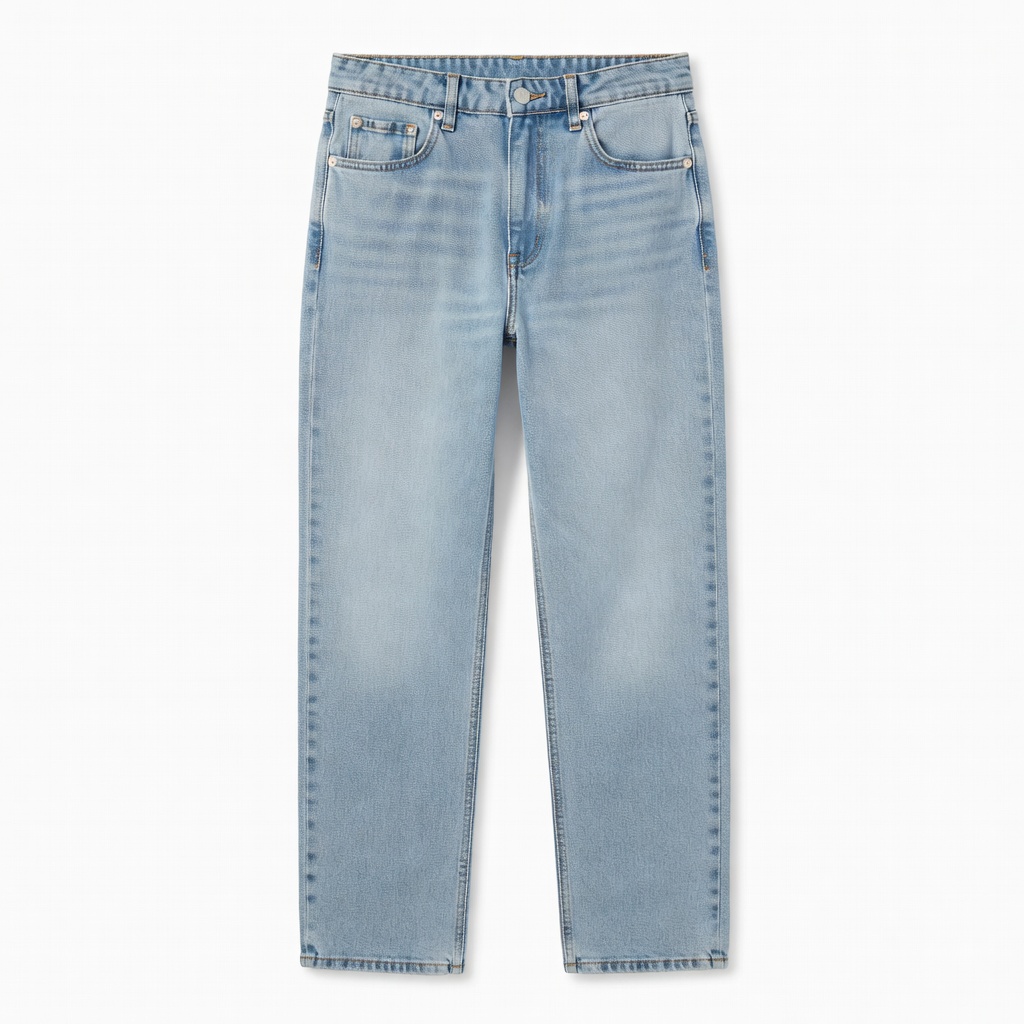 Jeans de mezclilla lavado claro