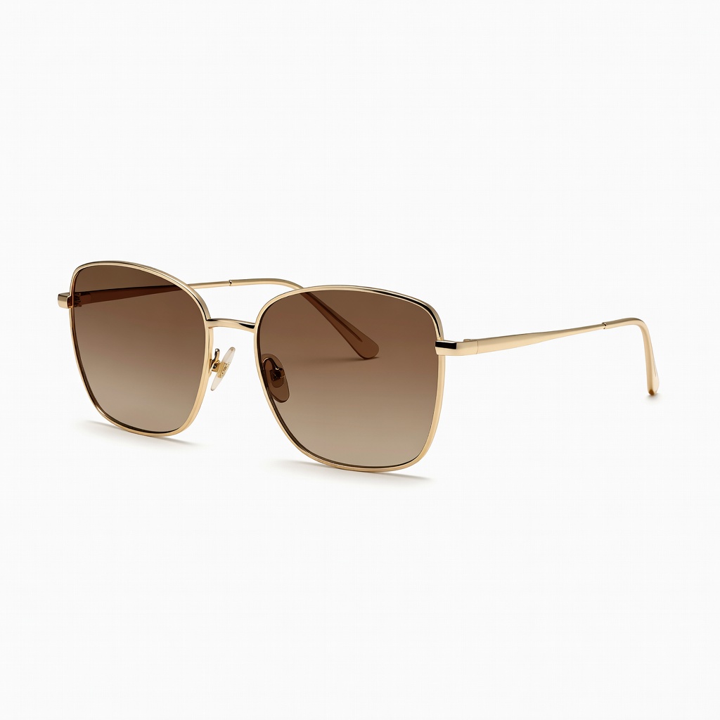 Gold Frame Brown Lens Sunglasses