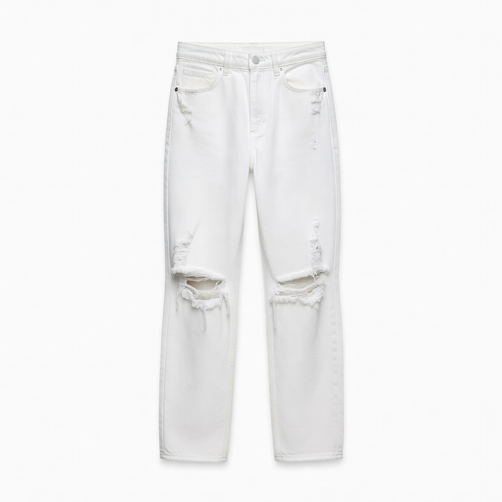 White Distressed Jeans