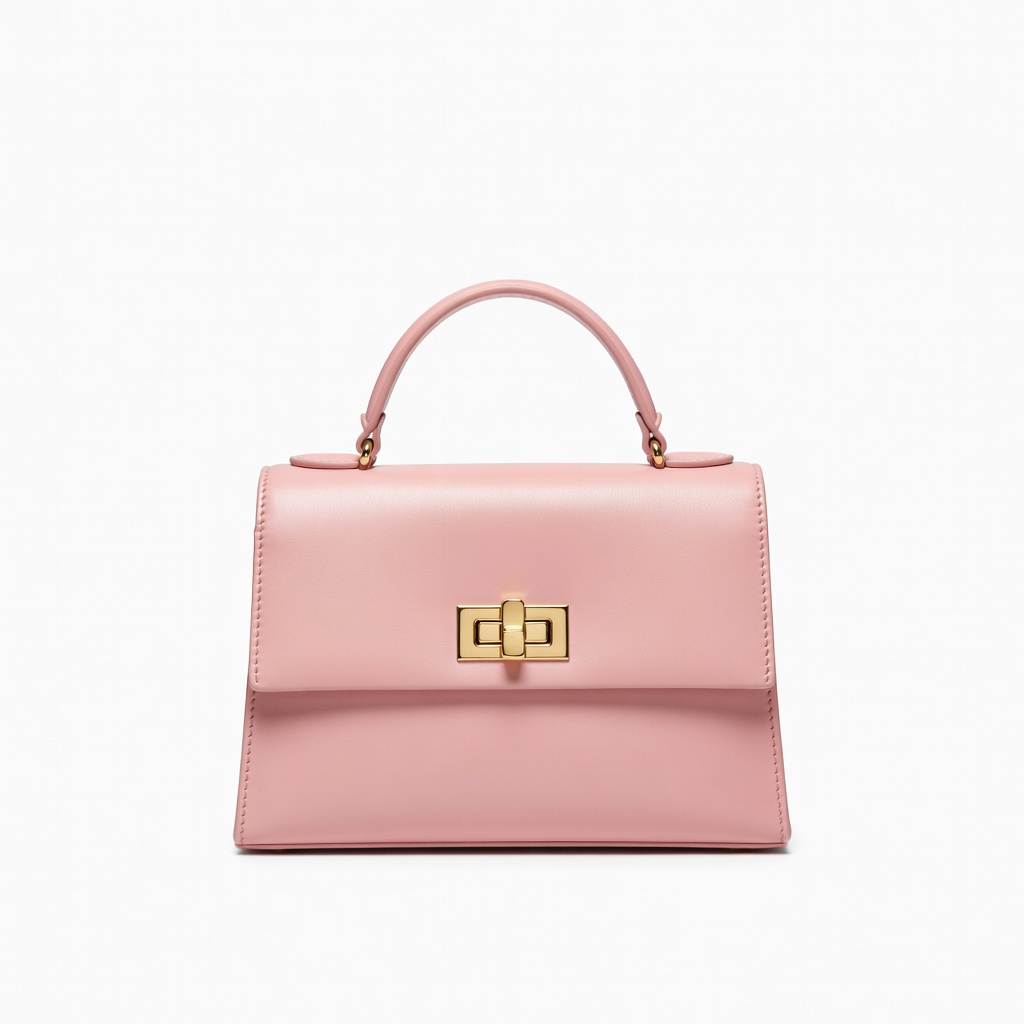 Bolso estructurado rosa blush
