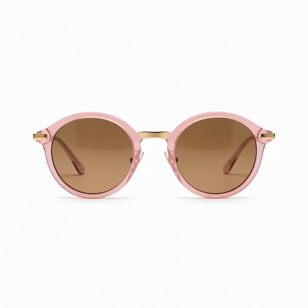 Gafas de sol redondas rosas