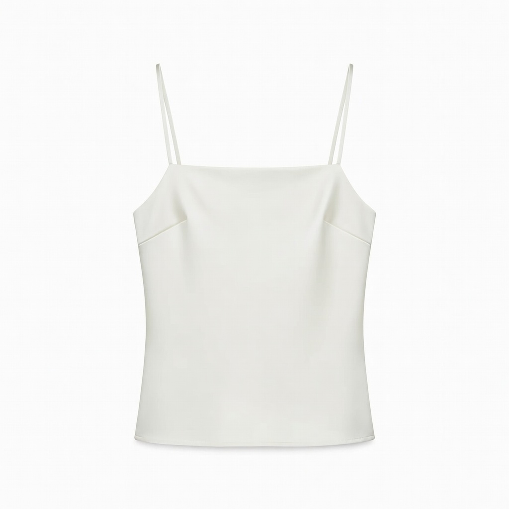 White Square-Neck Camisole