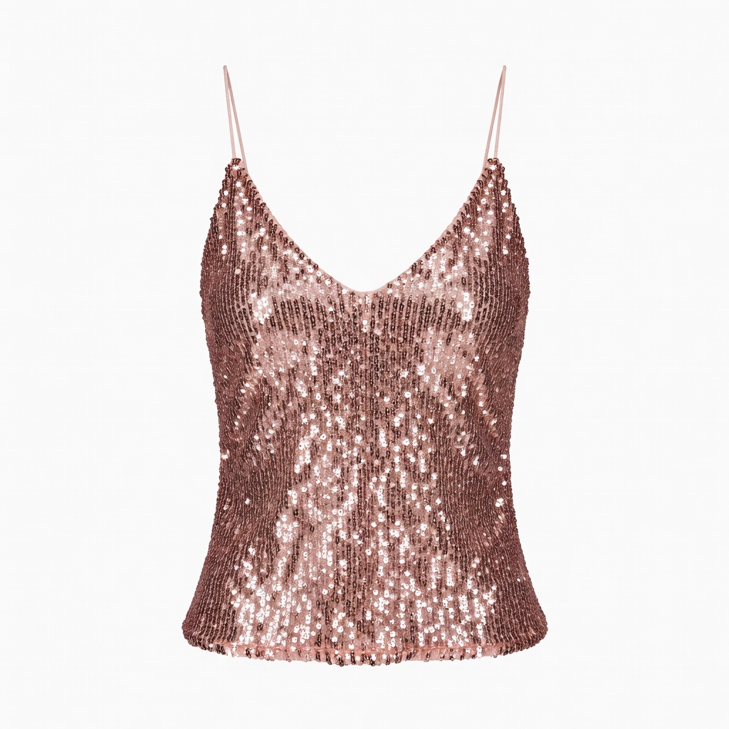 Rose Gold Sequin Camisole
