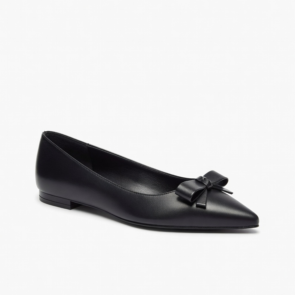 Black Pointed Toe Flats