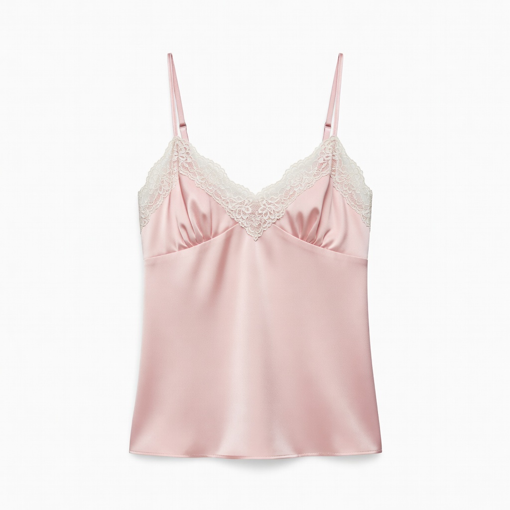 Blush Pink Lace Camisole
