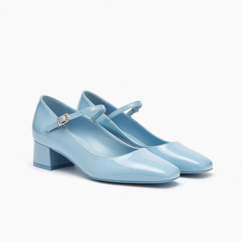 Light Blue Mary Jane Heels