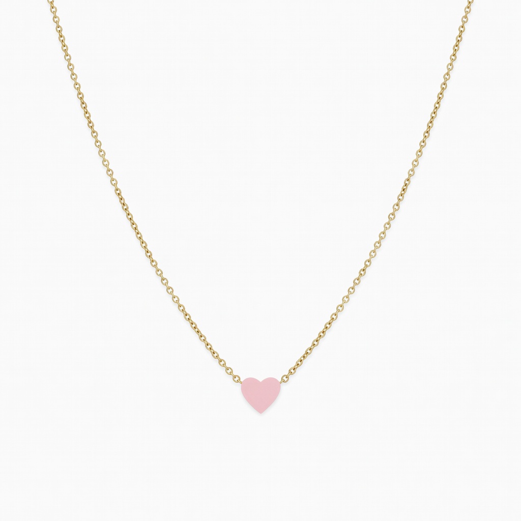 Gold Heart Pendant Necklace