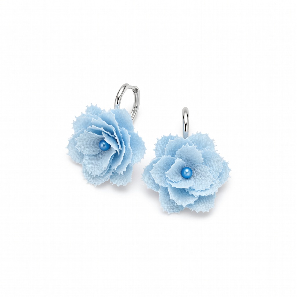Blue Flower Earrings