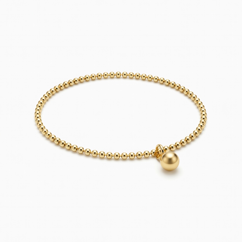 Gold Bead Chain Bracelet