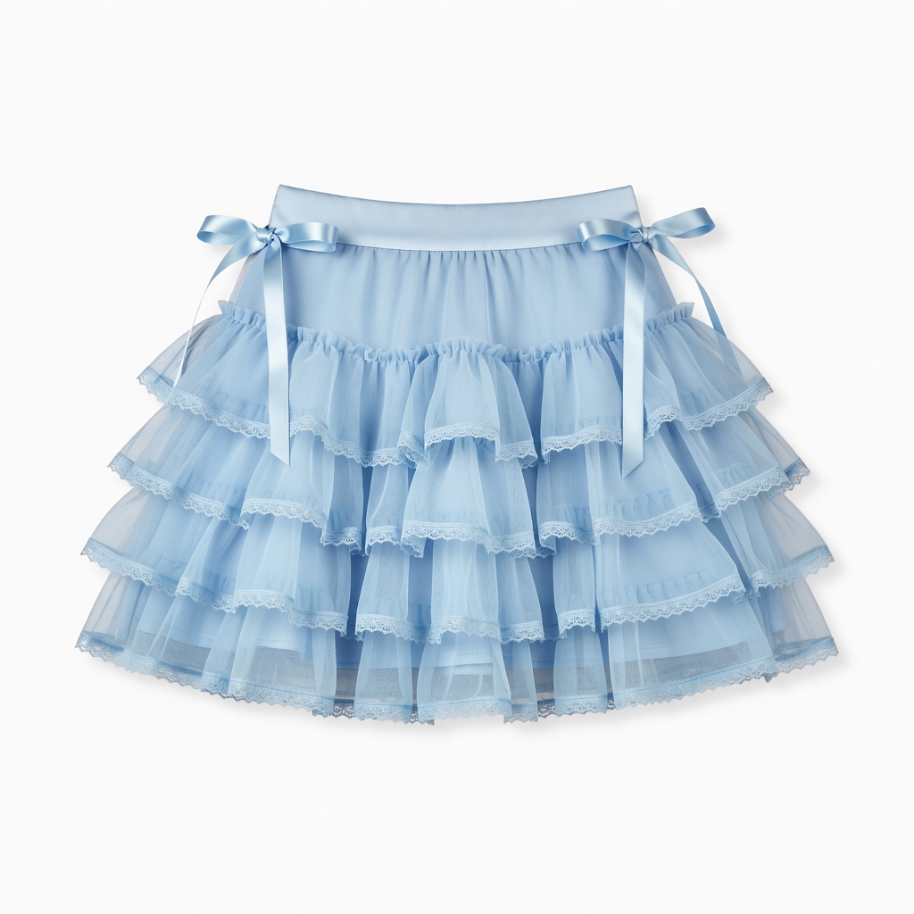 Light Blue Tulle Skirt