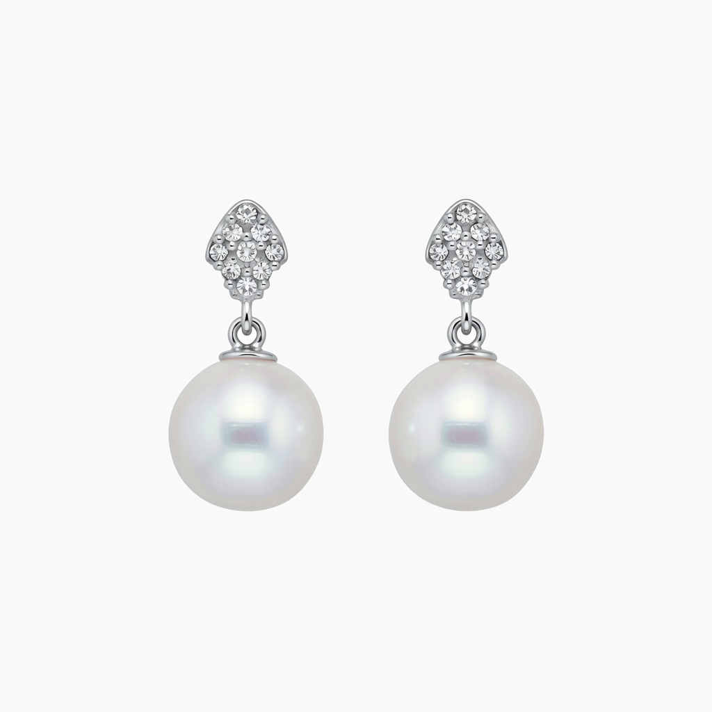 Pendientes colgantes de perla