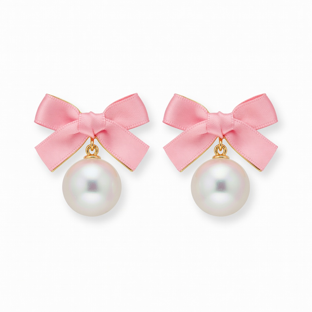 Pearl Bow Earrings