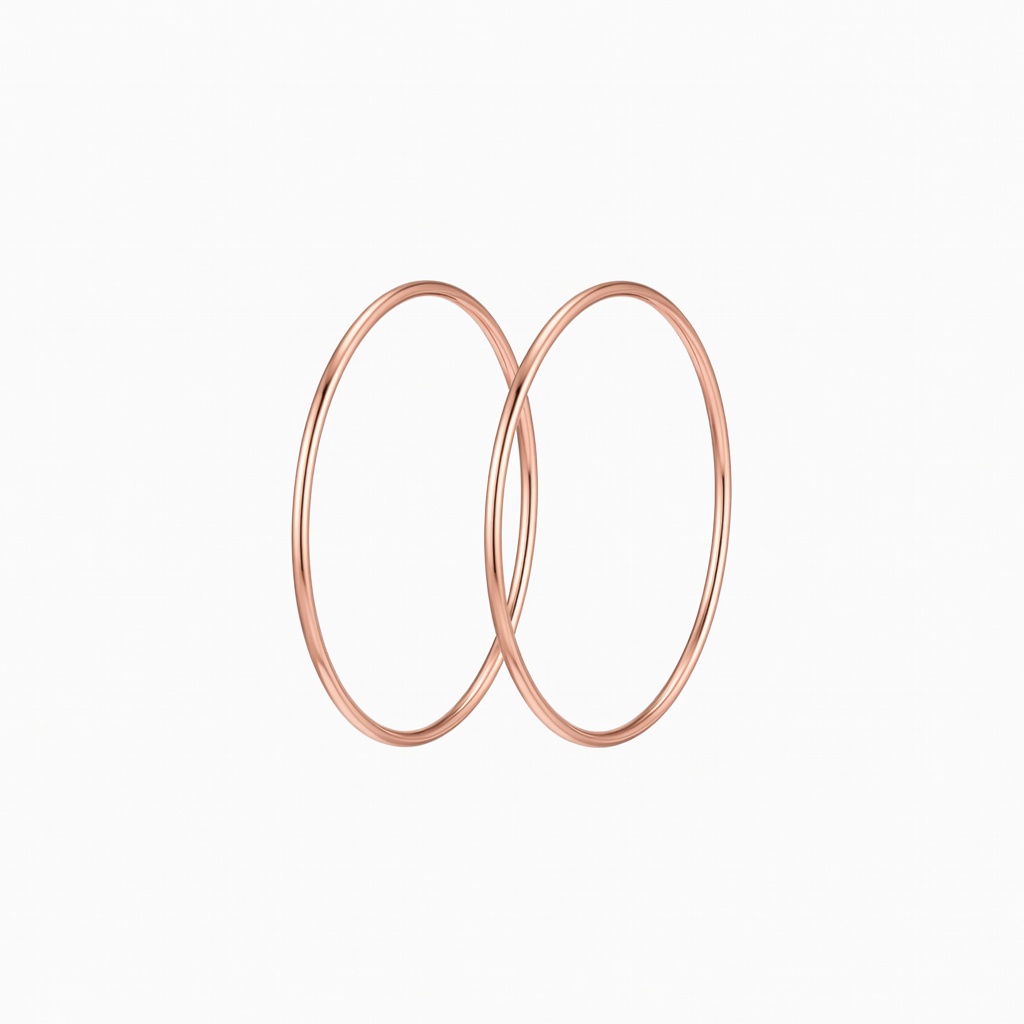 Rose Gold Hoop Earirngs