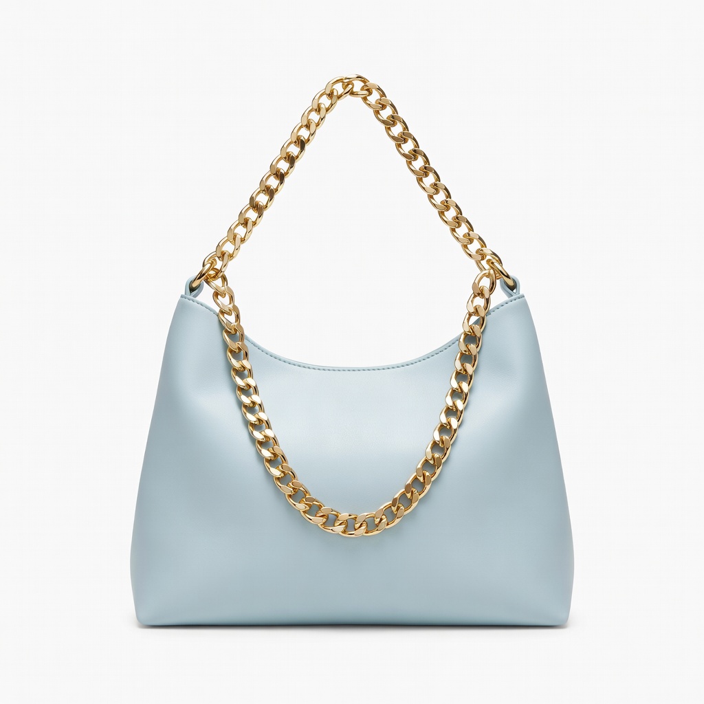 Borsa a spalla azzurra