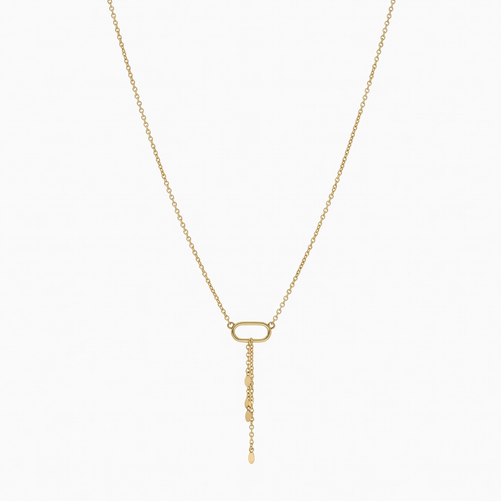Gold Lariat Necklace