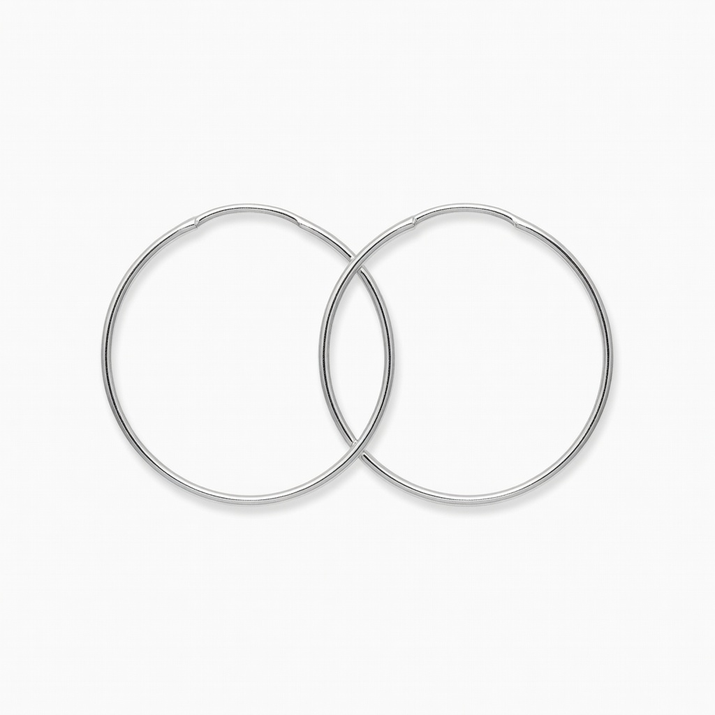Silver Hoop Earrings