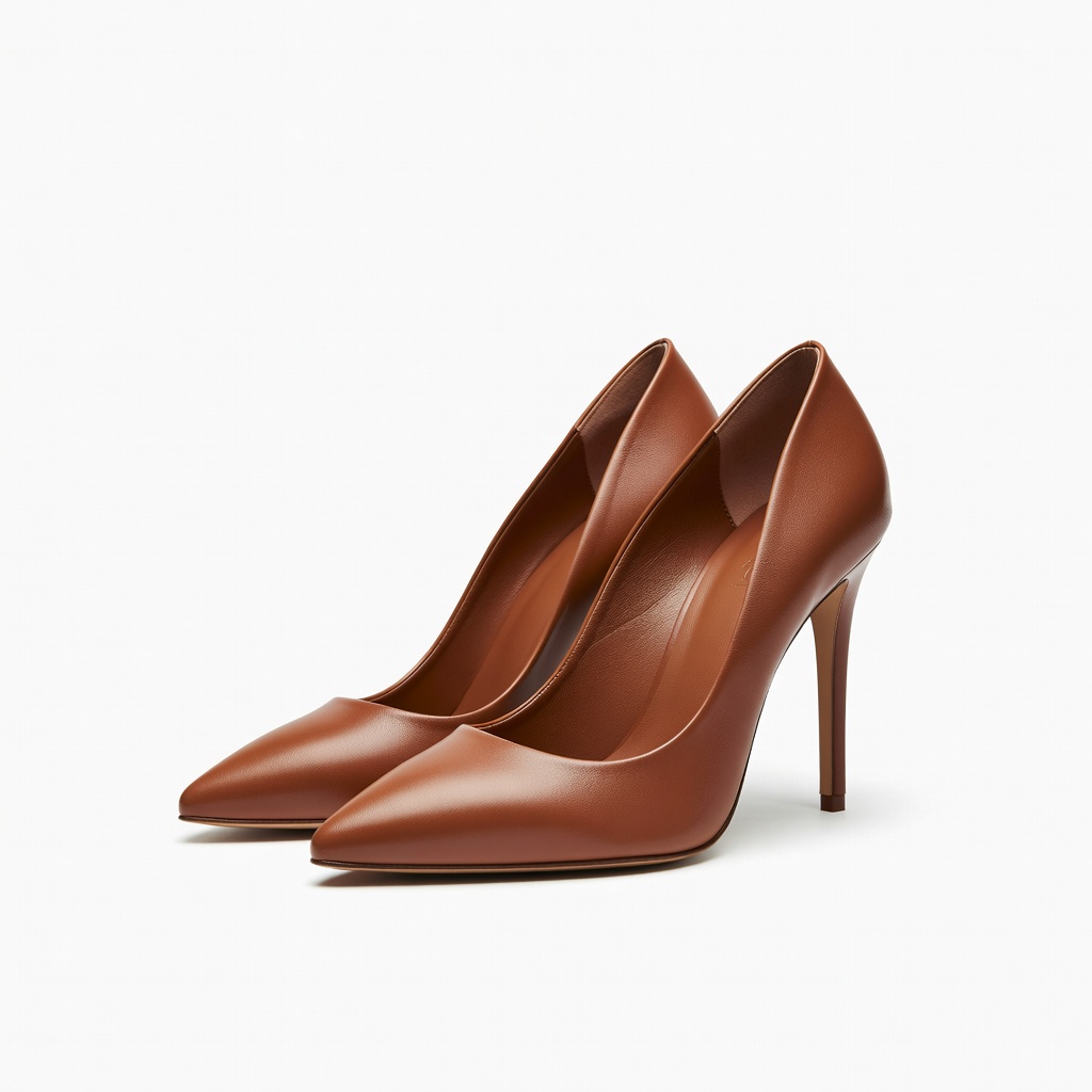 Brown Pointed Toe Stiletto Heels