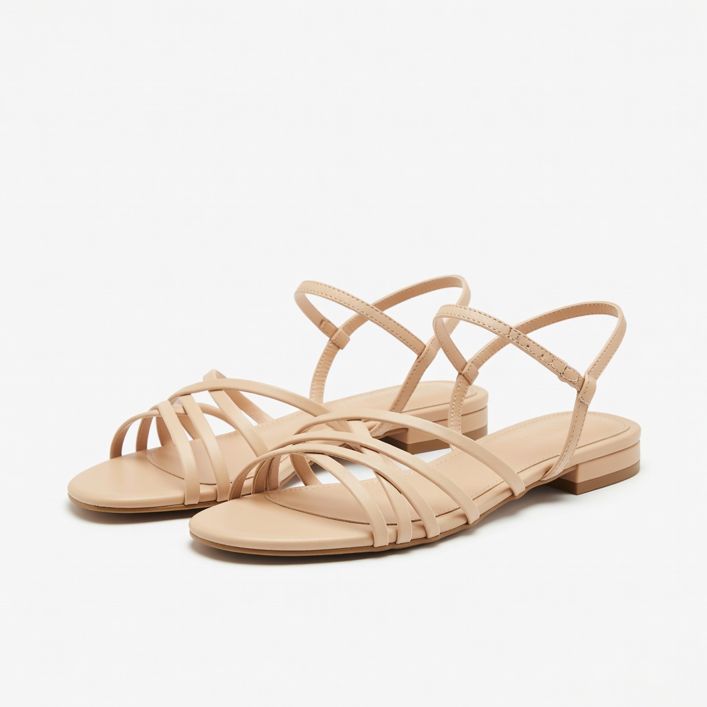 Beige Strappy Sandals