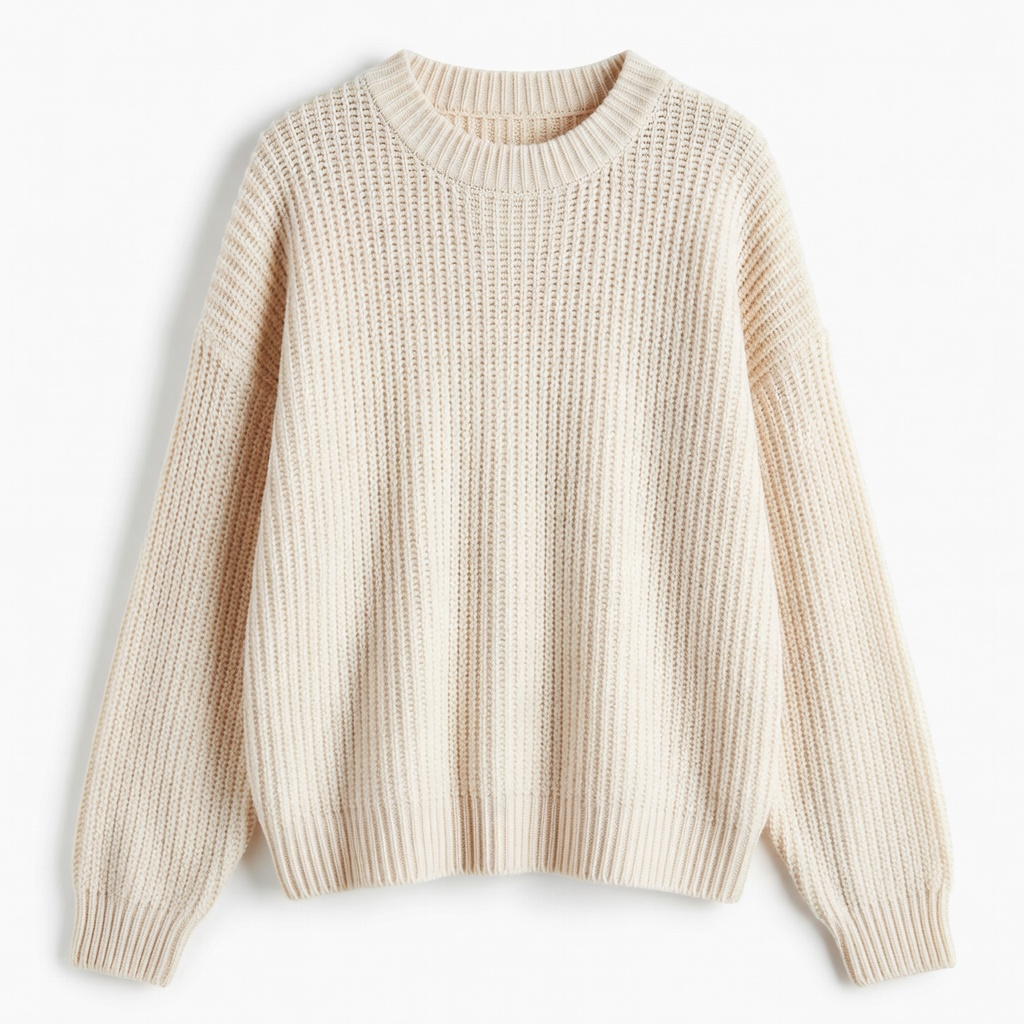 Oversized Ribbed Knit Sweater