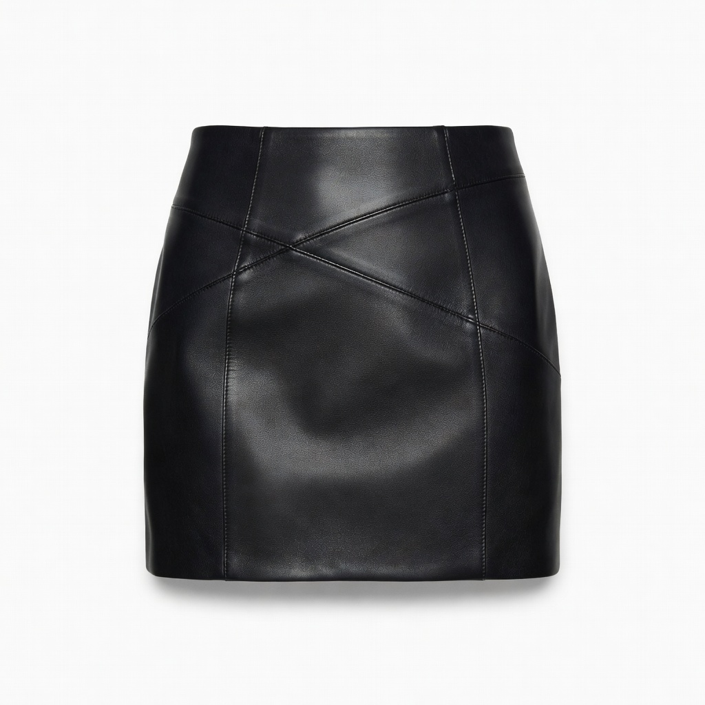 Black Leather Mini Skirt