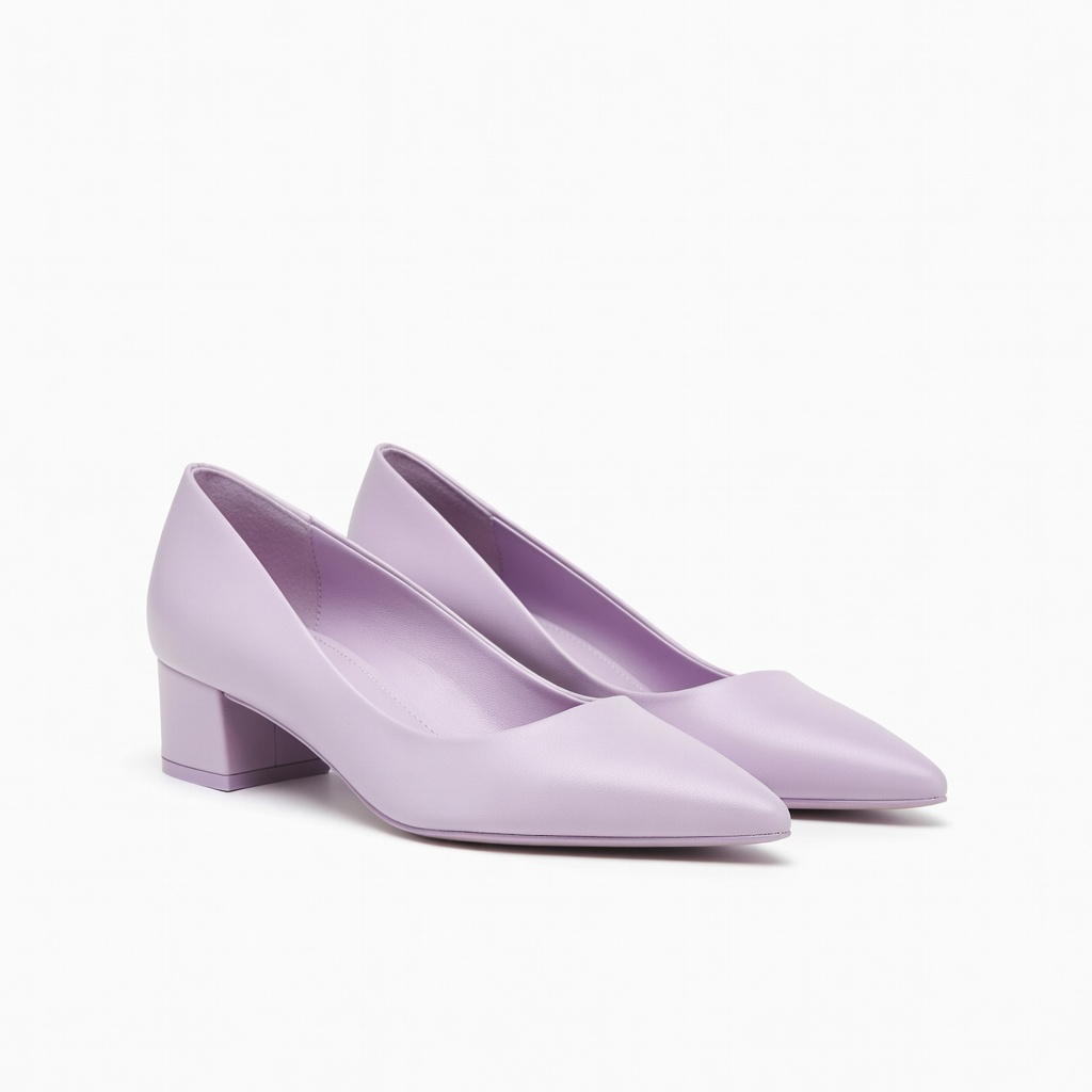 Lavender Pointed Toe Pumps