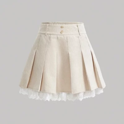 Falda mini plisada